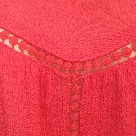 NWT🎁FREE GIFT IS INCLUDED🎁Summer Top Blouse Knitted Inlays, Bell Sleeve - Picture 6 of 13